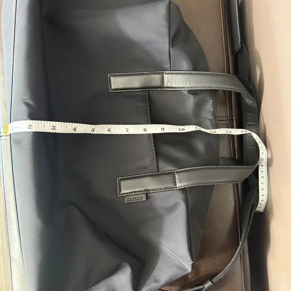 Away The Everywhere Bag Black Nylon Leather Trim Travel Duffel Laptop Commuter - Picture 10 of 12